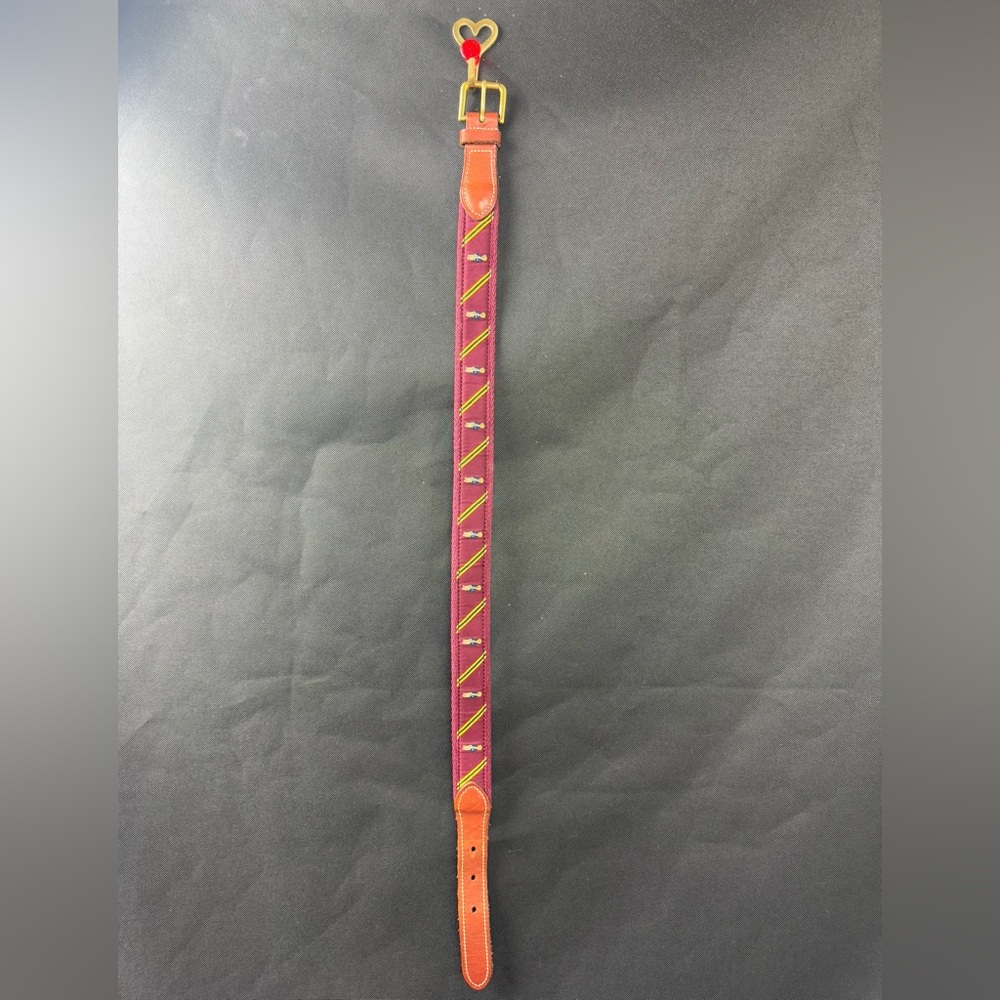 Polo by Ralph Lauren Kids Red and Gold Belt Polo Bear–Overlay Webbed !!